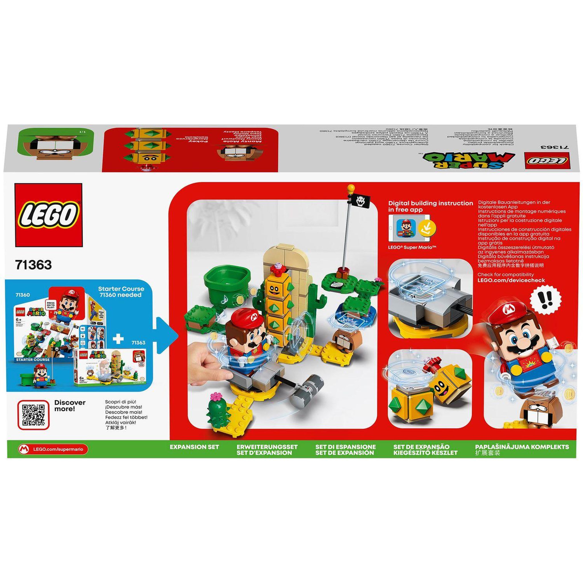 Voir la diapositive 6 : LEGO Super Mario 71363 - Ensemble d'extension Désert de Pokey