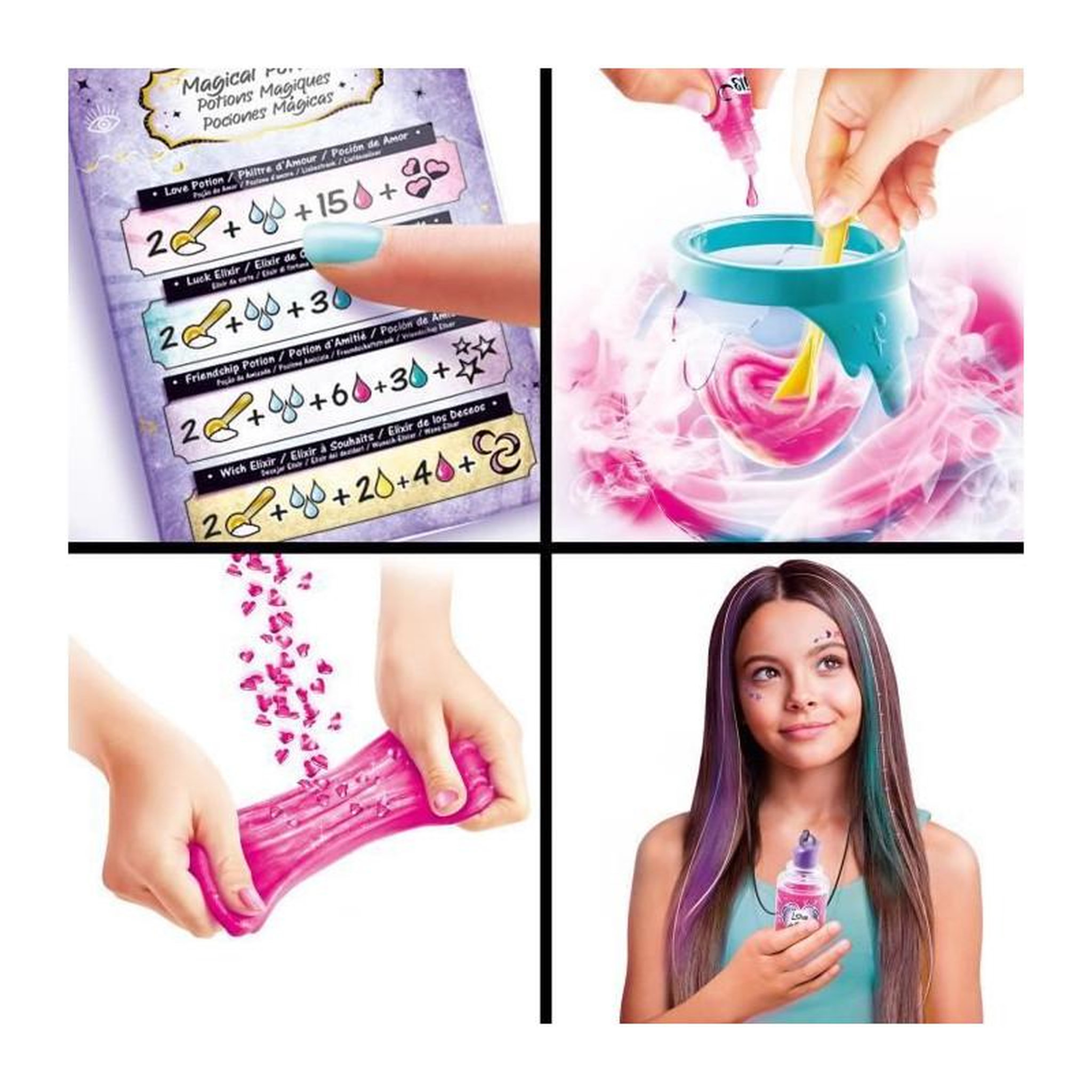 Voir la diapositive 4 : Canal Toys Canal Toys - Fabrique a potions magiques - Slime color change - Avec éclairage et fumée - Magical Slime - des 6 ans - SSC196
