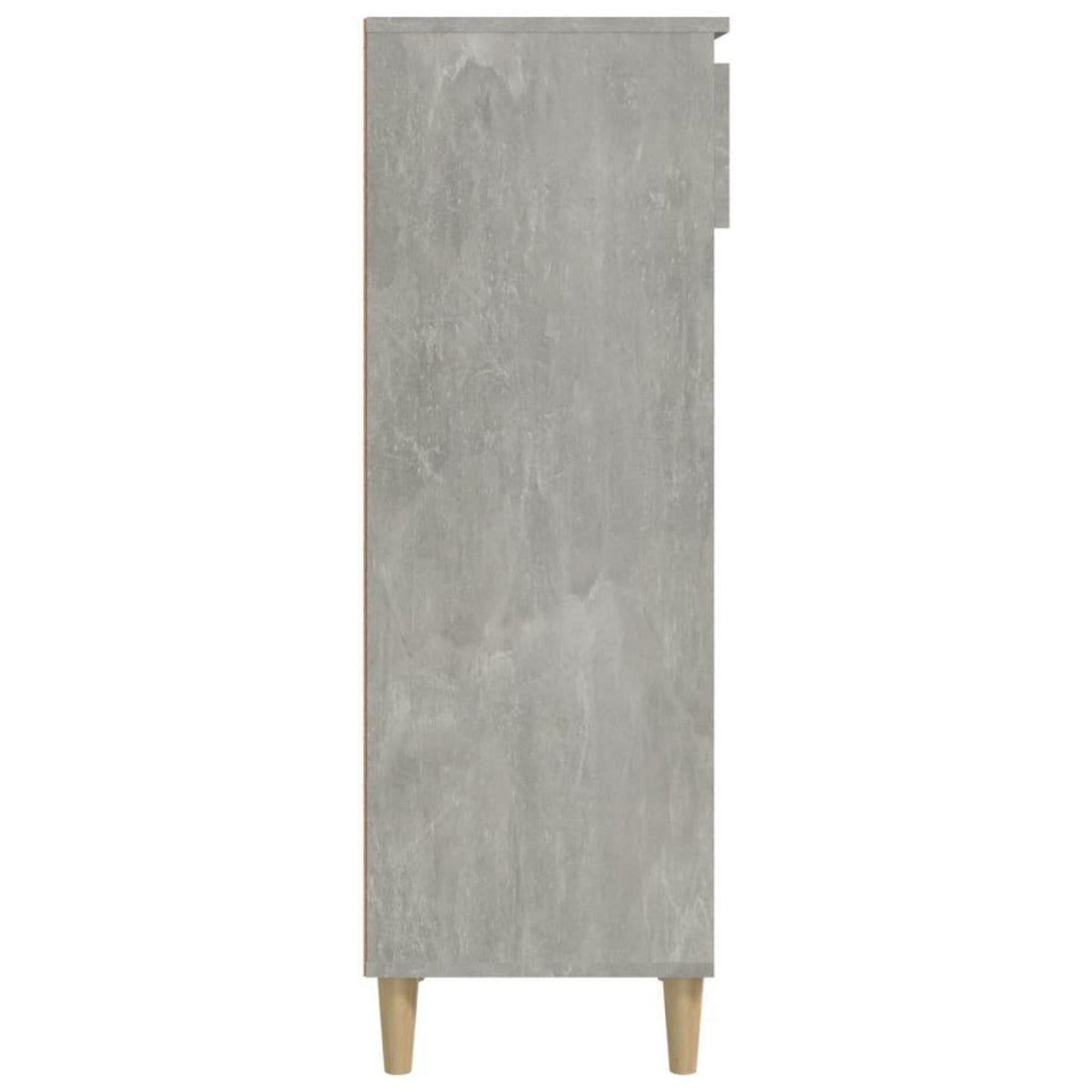 VIDAXL Armoire a chaussures Gris beton 40x36x105 cm Bois d'ingenierie