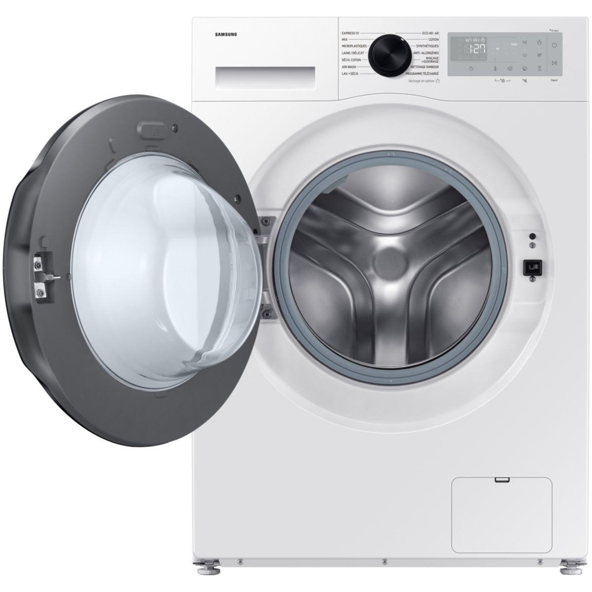 Voir la diapositive 2 : Samsung Lave linge séchant hublot wd11dg5b15bh - 11/6 kg - 1400 tr/min - classe a - connecté