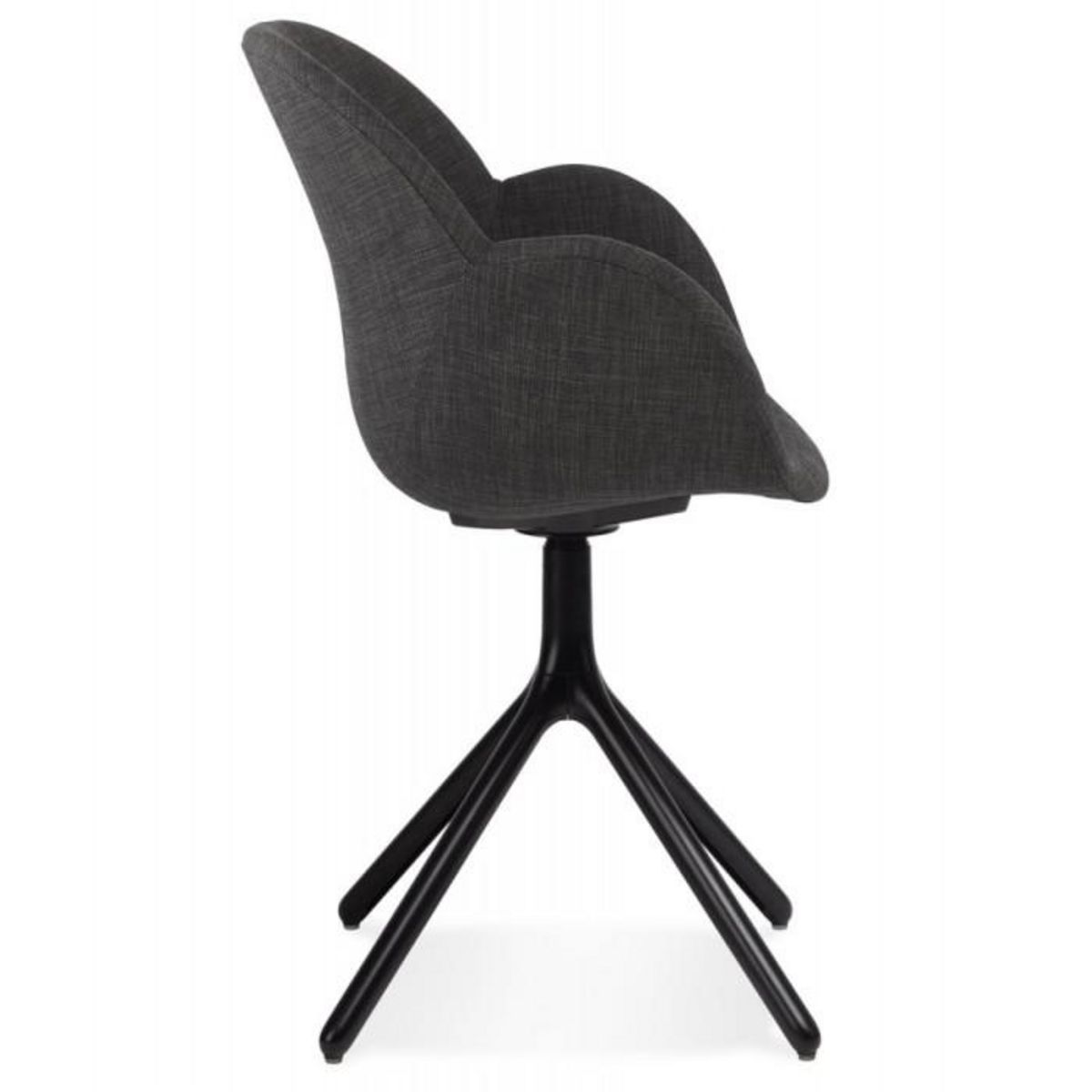 Paris Prix Chaise Design en Tissu  Maryellen  85cm Gris Foncé