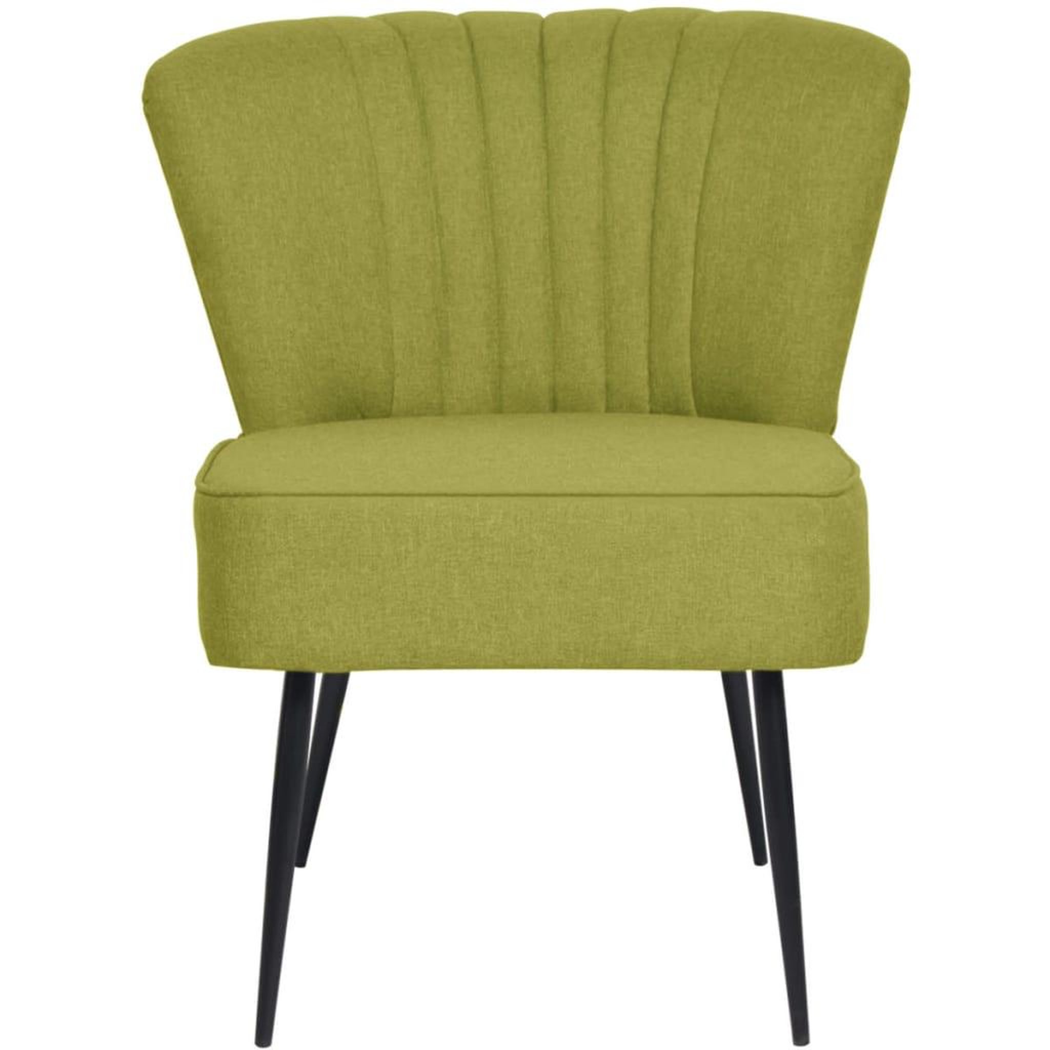 Voir la diapositive 2 : VIDAXL Chaise de cocktail Vert Tissu