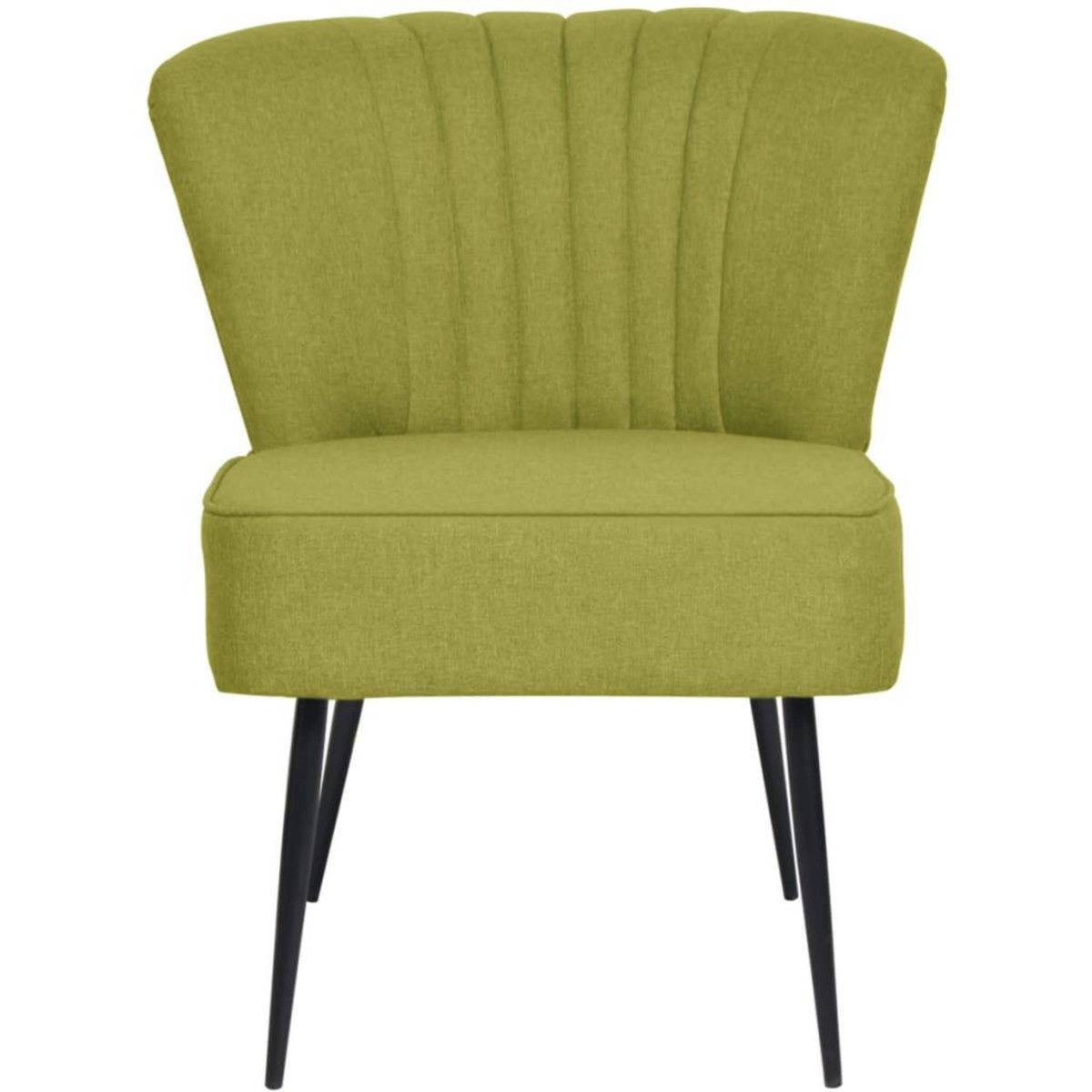 VIDAXL Chaise de cocktail Vert Tissu