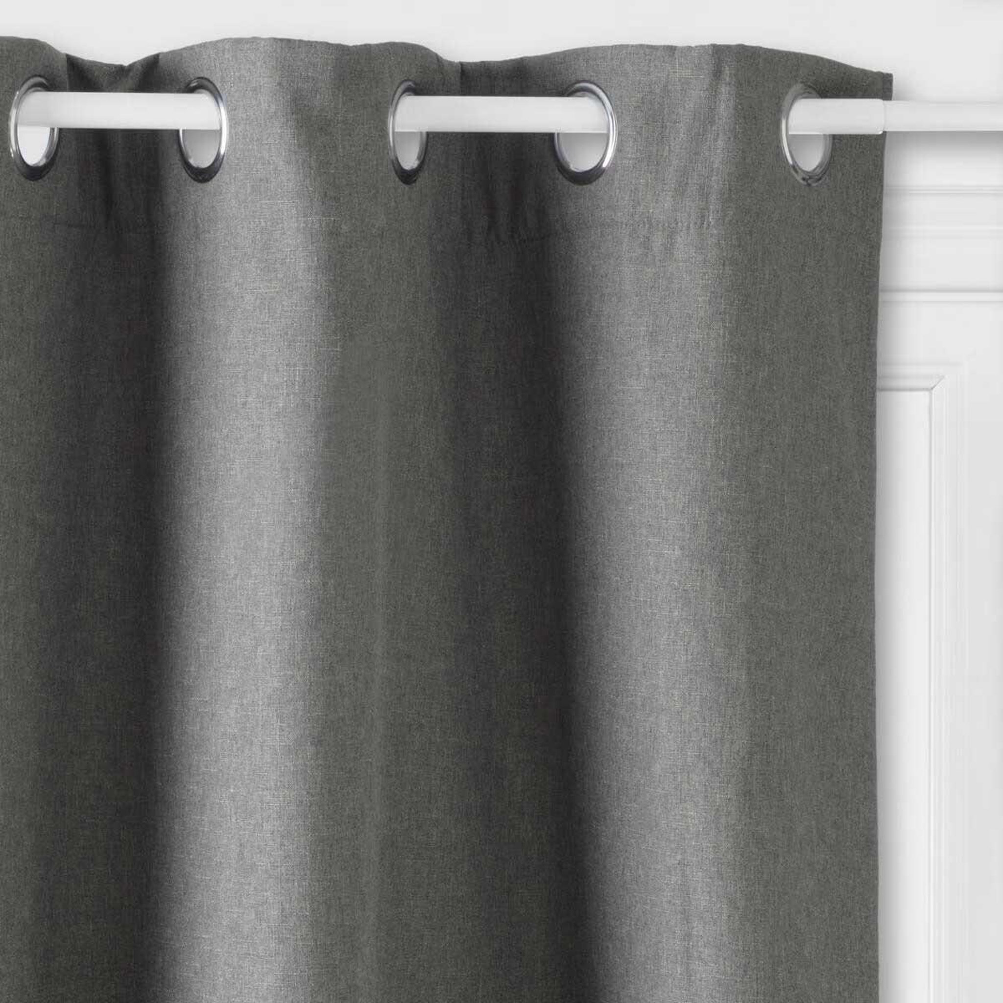 Voir la diapositive 2 : ATMOSPHERA Rideau isolant  tim  140x260cm gris