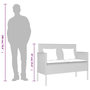 Voir la diapositive 6 : VIDAXL Banc de jardin avec coussins gris resine tressee