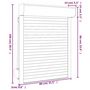 Voir la diapositive 6 : VIDAXL Volet roulant aluminium 80x100 cm anthracite