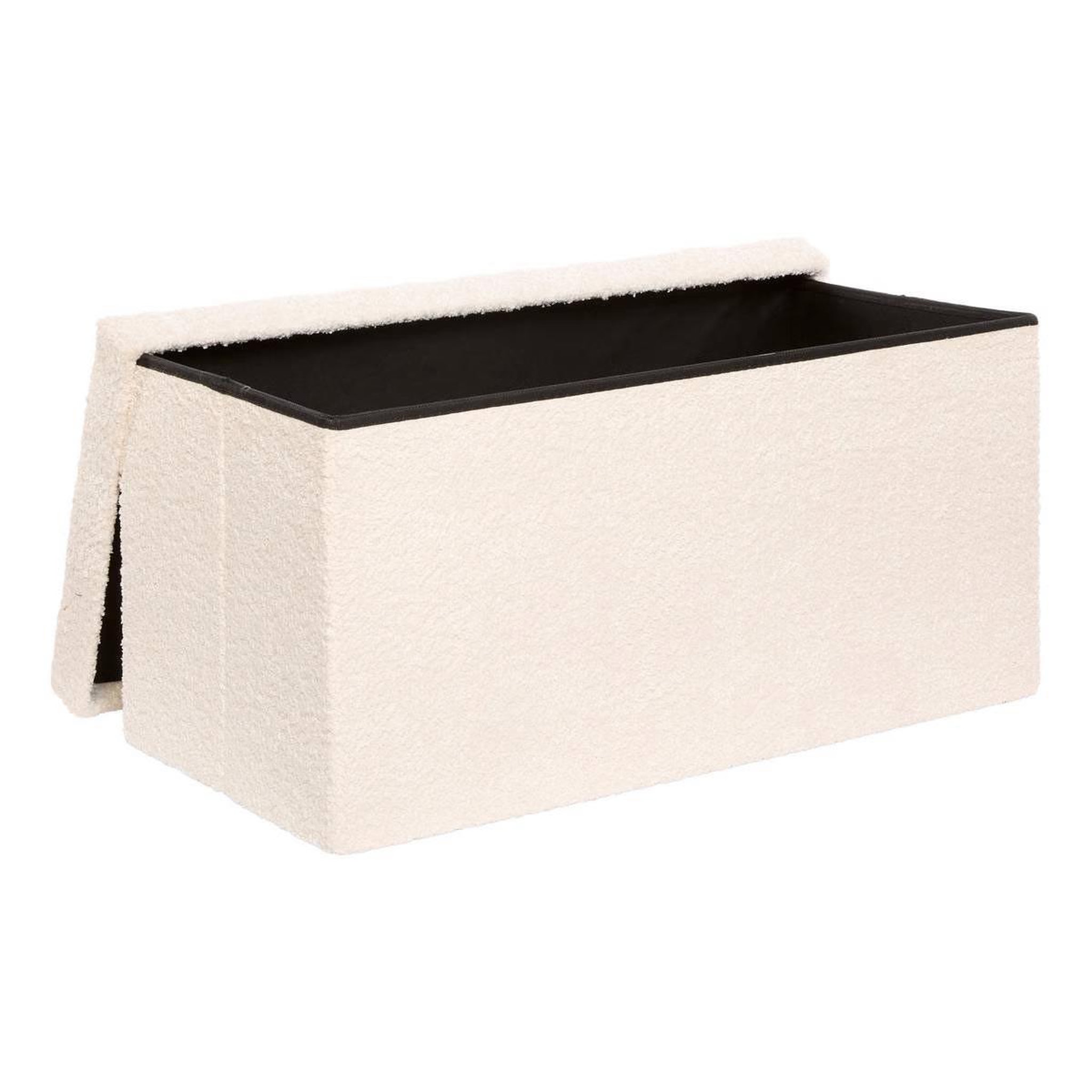 Voir la diapositive 2 : ATMOSPHERA Banc Coffre Pliable  Soana  76cm Ivoire