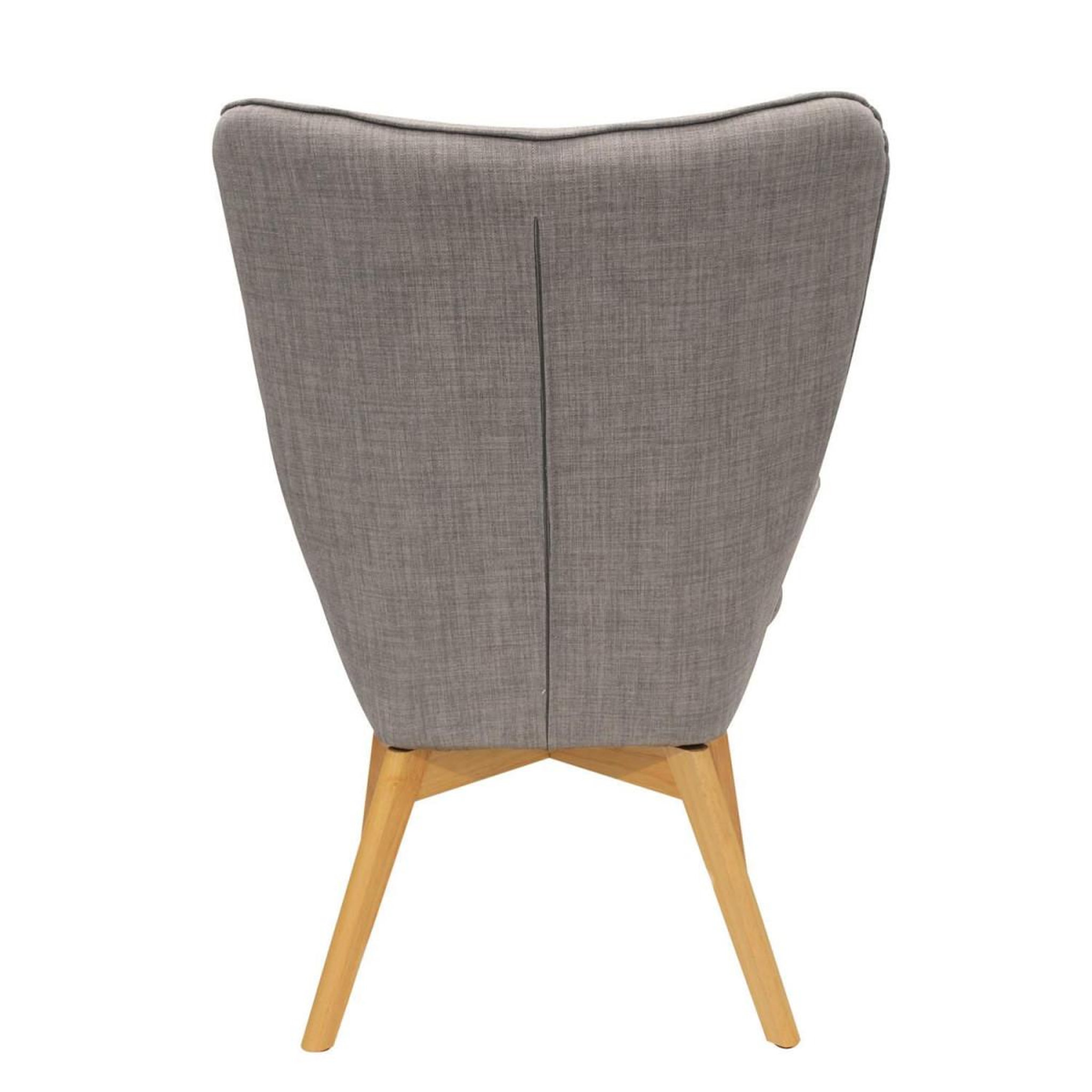 Voir la diapositive 3 : The Home Deco Factory Fauteuil design en bois  helsinki  99cm gris
