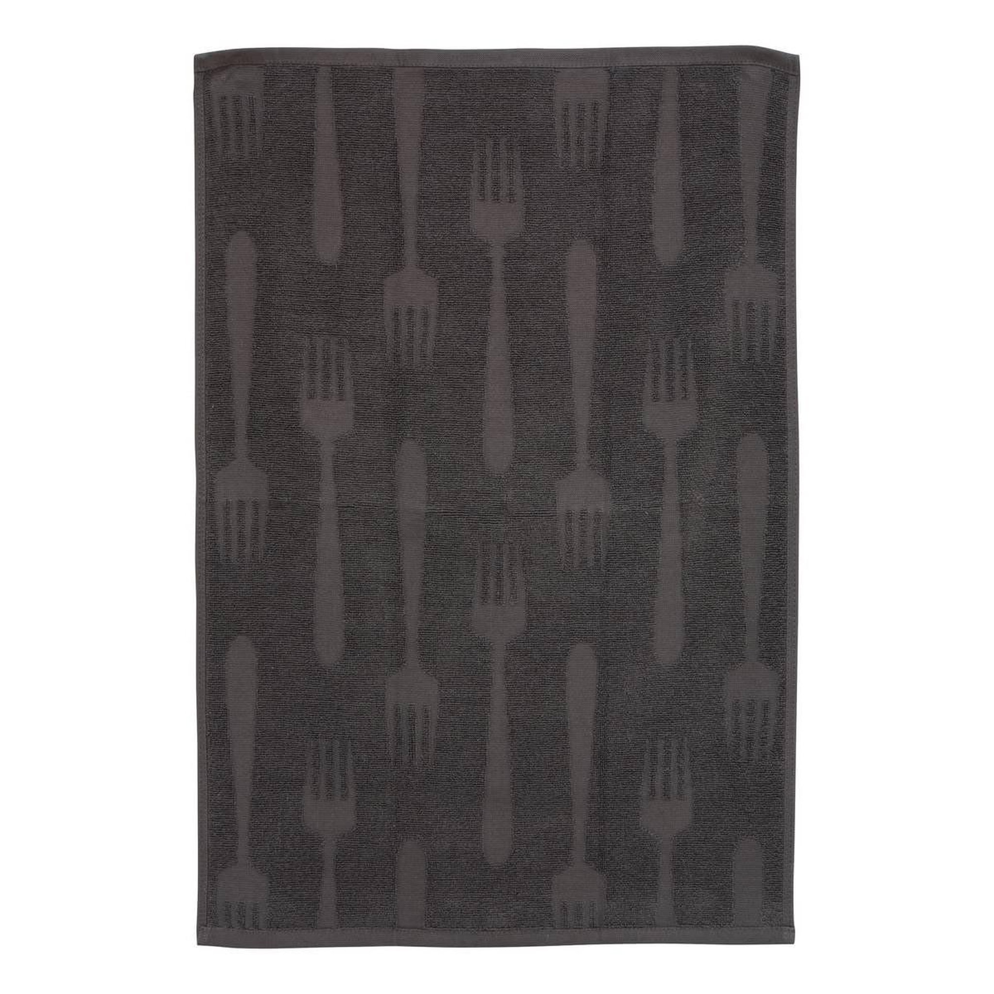 Voir la diapositive 2 : ATMOSPHERA Lot de 2 torchons de cuisine  terry  45x70cm gris
