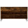 Voir la diapositive 6 : VIDAXL Banc à chaussures chêne fumé 102x35x55 cm bois d ingénierie