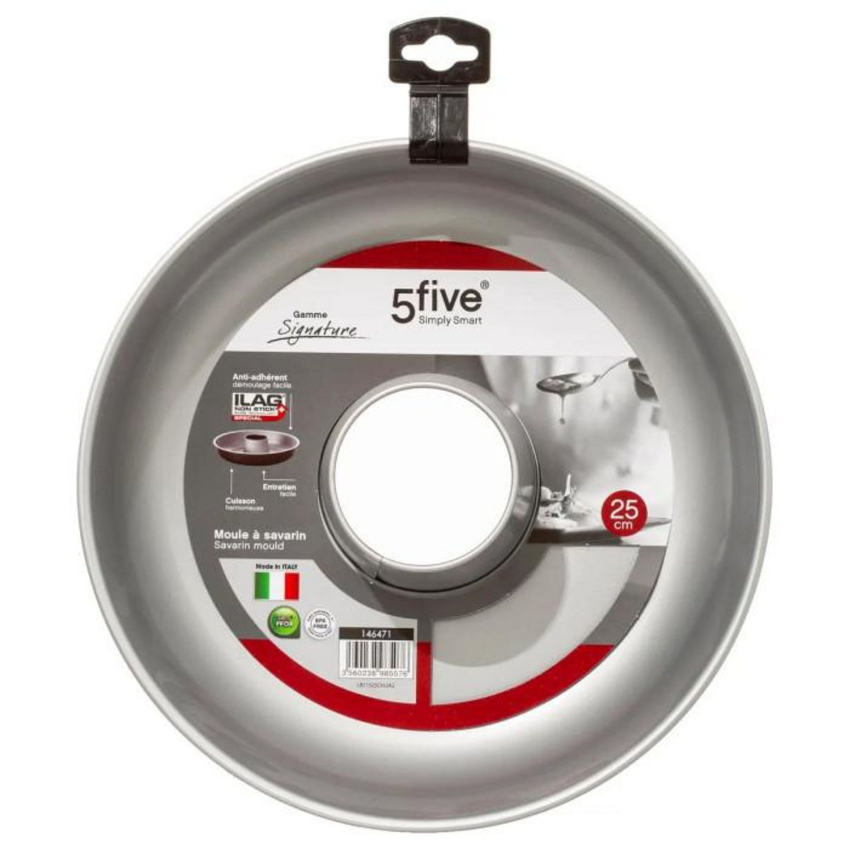 FIVE Moule à Savarin  Signature  25cm Noir