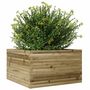 Voir la diapositive 4 : VIDAXL Jardiniere 80x80x45,5 cm bois de pin impregne
