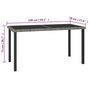 Voir la diapositive 6 : VIDAXL Ensemble a manger de jardin 7 pcs Resine tressee Gris