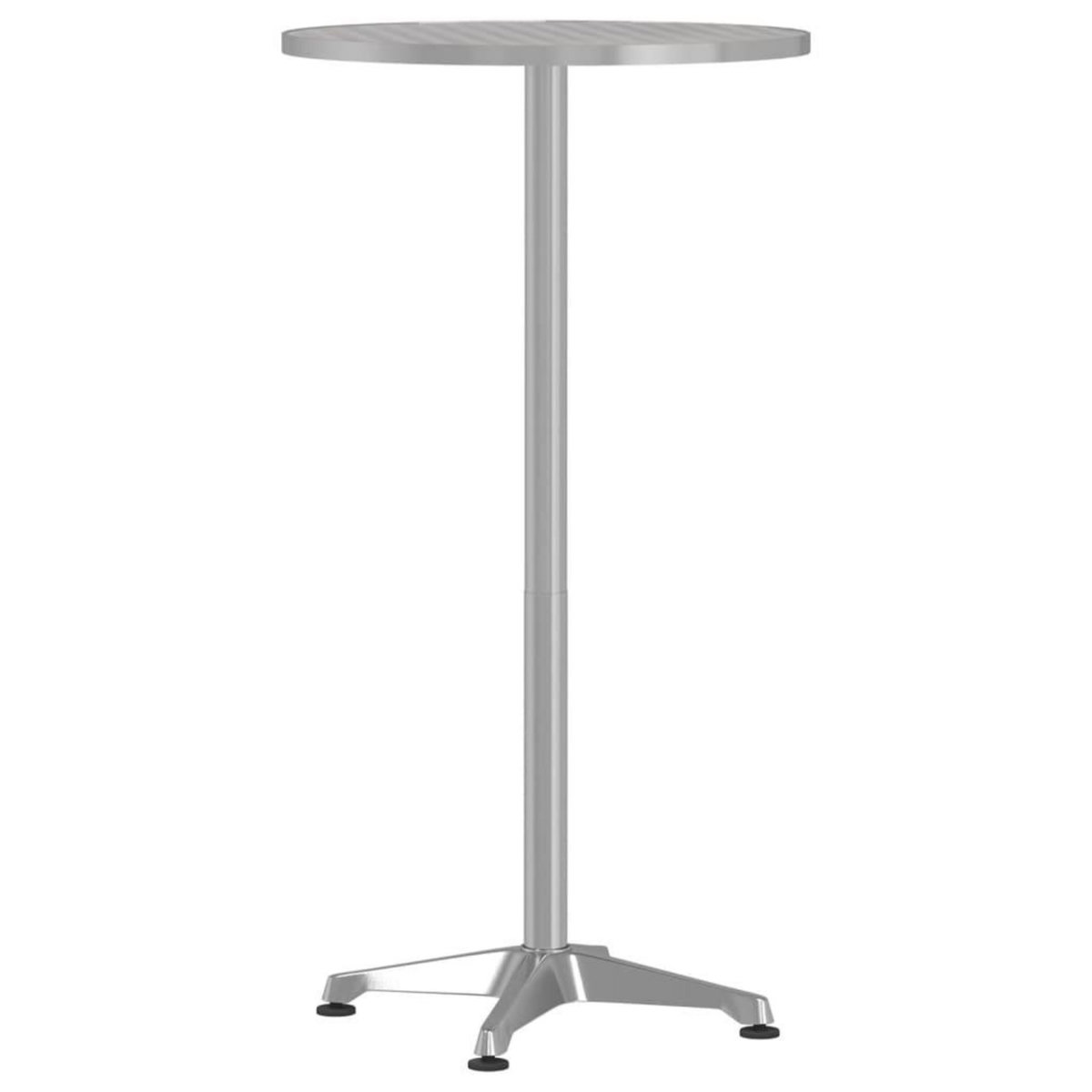 VIDAXL Table de bar d'exterieur reglable en hauteur aluminium