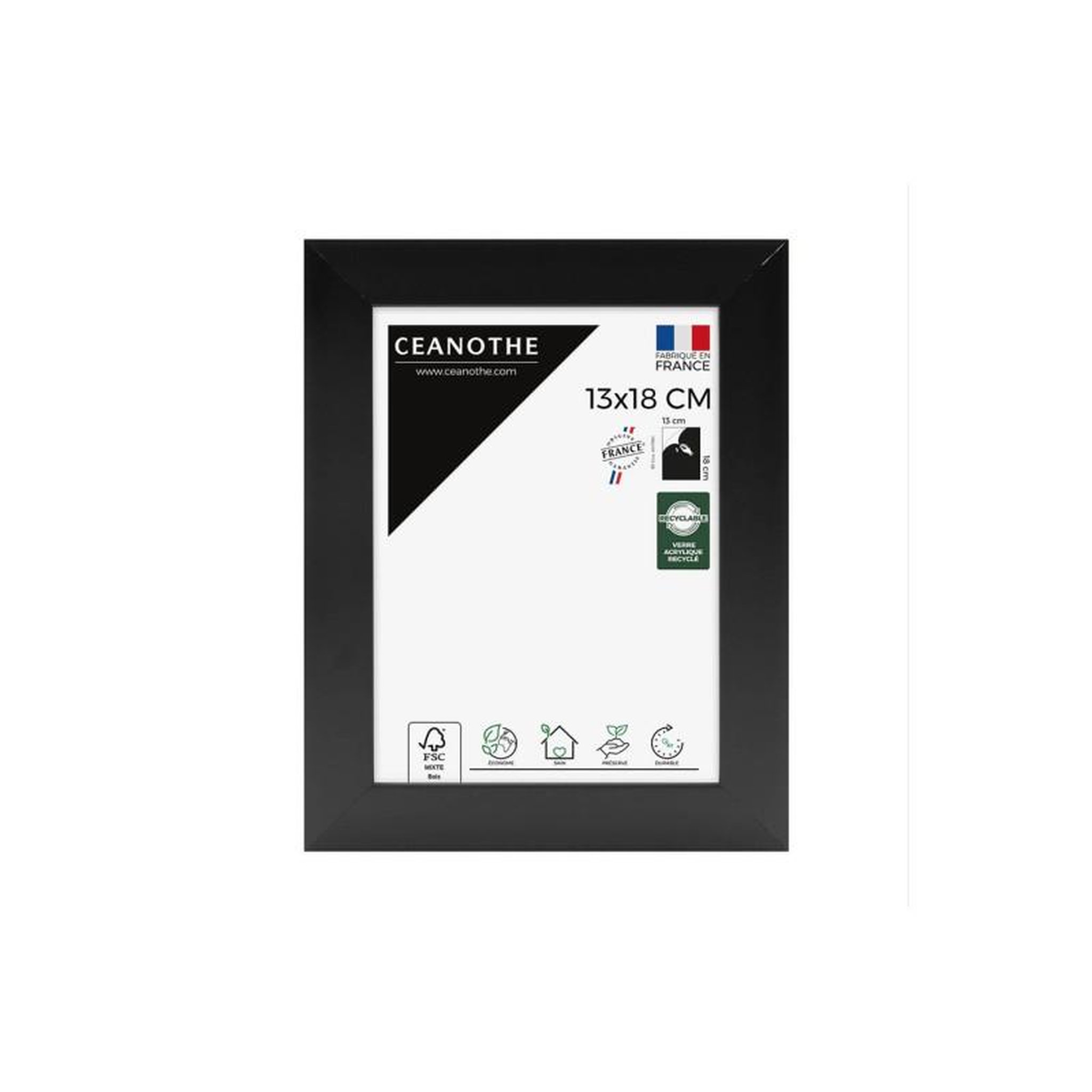 CEANOTHE Cadre Ceanothe CADRE 13X18 ETERNEL NOIR