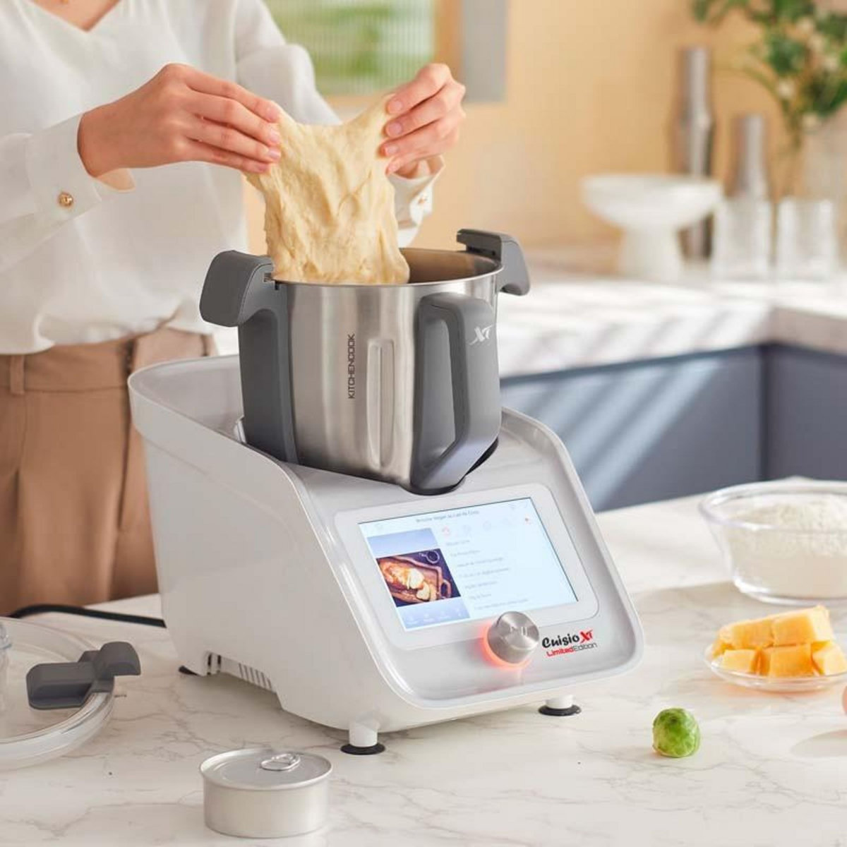 KITCHENCOOK Robot Cuiseur Connecté 800 Recettes Cuisioxtconnect Gris Kitchencook