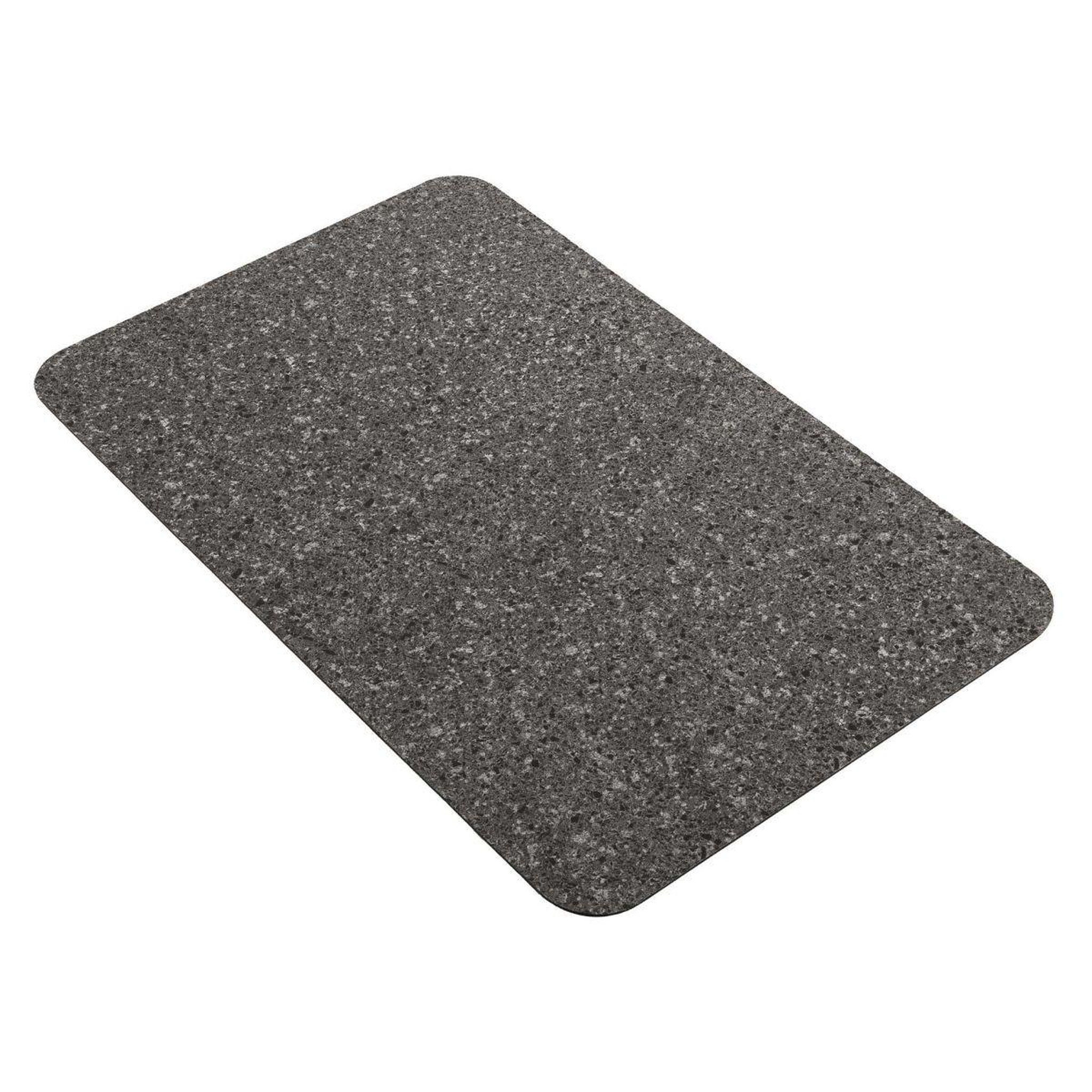 Voir la diapositive 2 : Douceur d'Intérieur Tapis de bain ultra-absorbant  granite  50x80cm anthracite