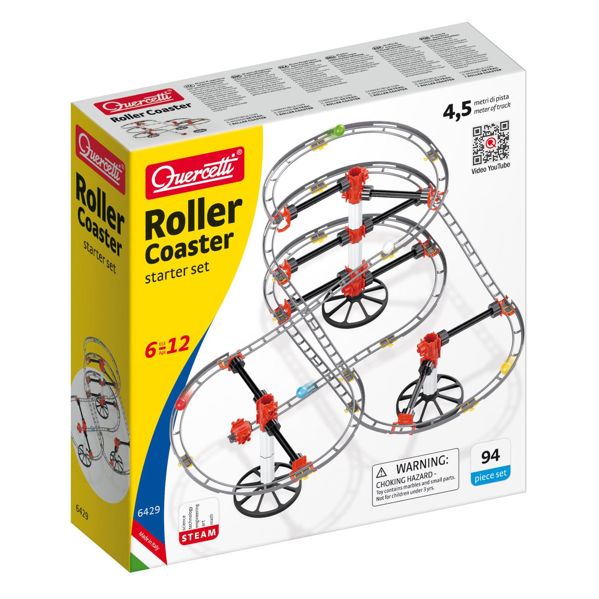 Voir la diapositive 3 : Quercetti ROLLER COASTER COMPACT QUERCETTI QUI6429