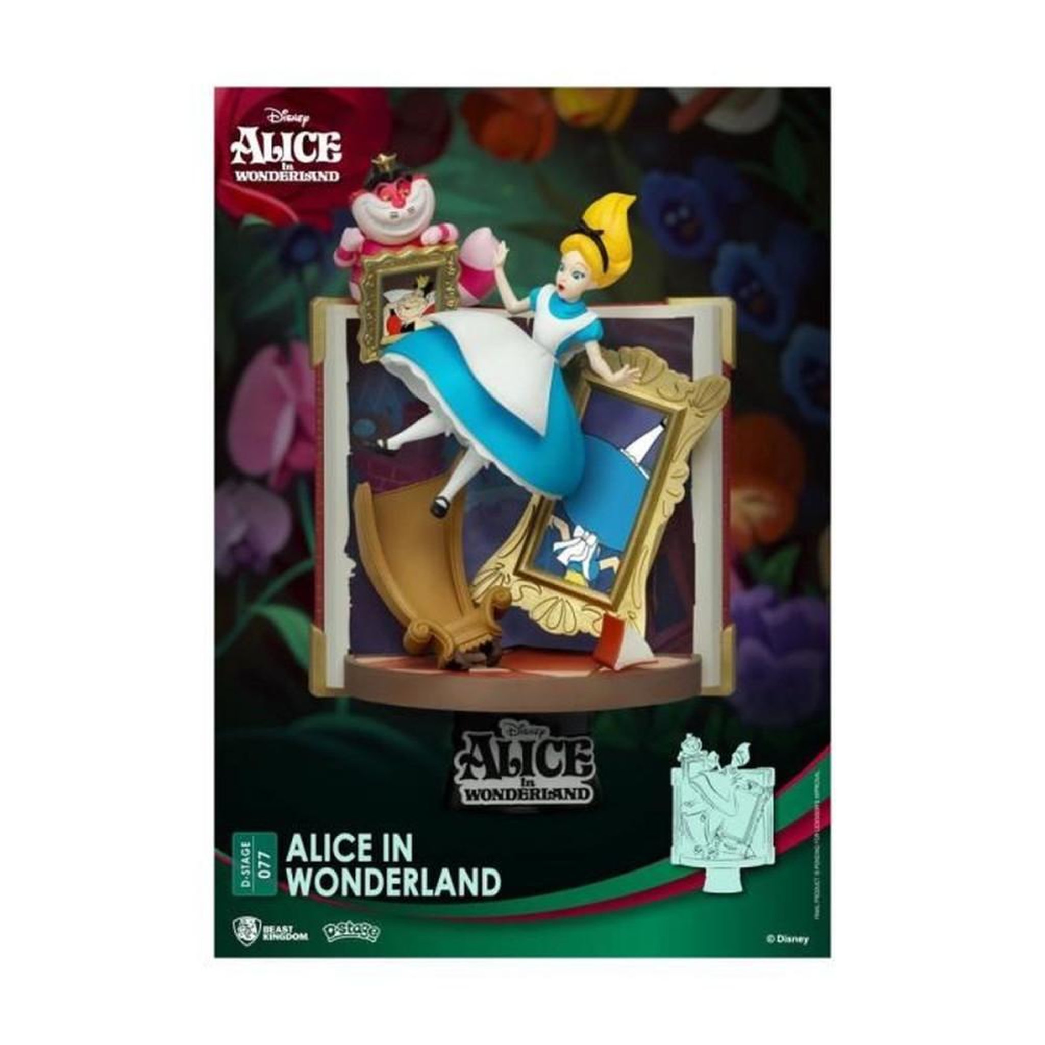 Diorama Coffret Story Book Alice au pays des merveilles figurine PVC 15 cm