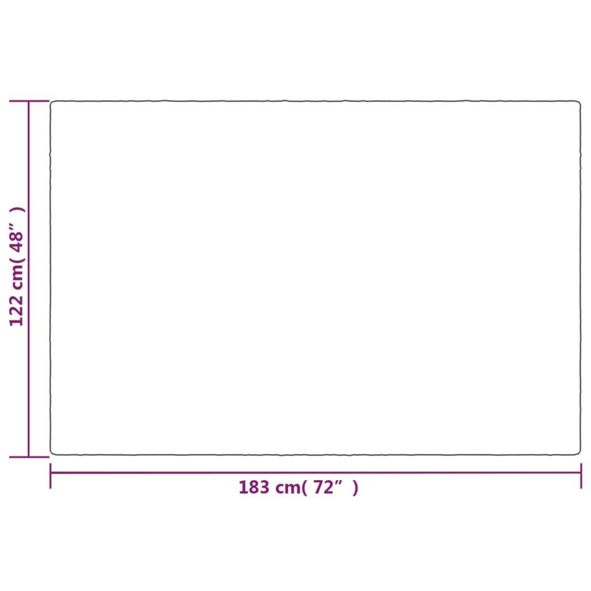 VIDAXL Couverture lestee avec housse Gris 122x183 cm 9 kg Tissu