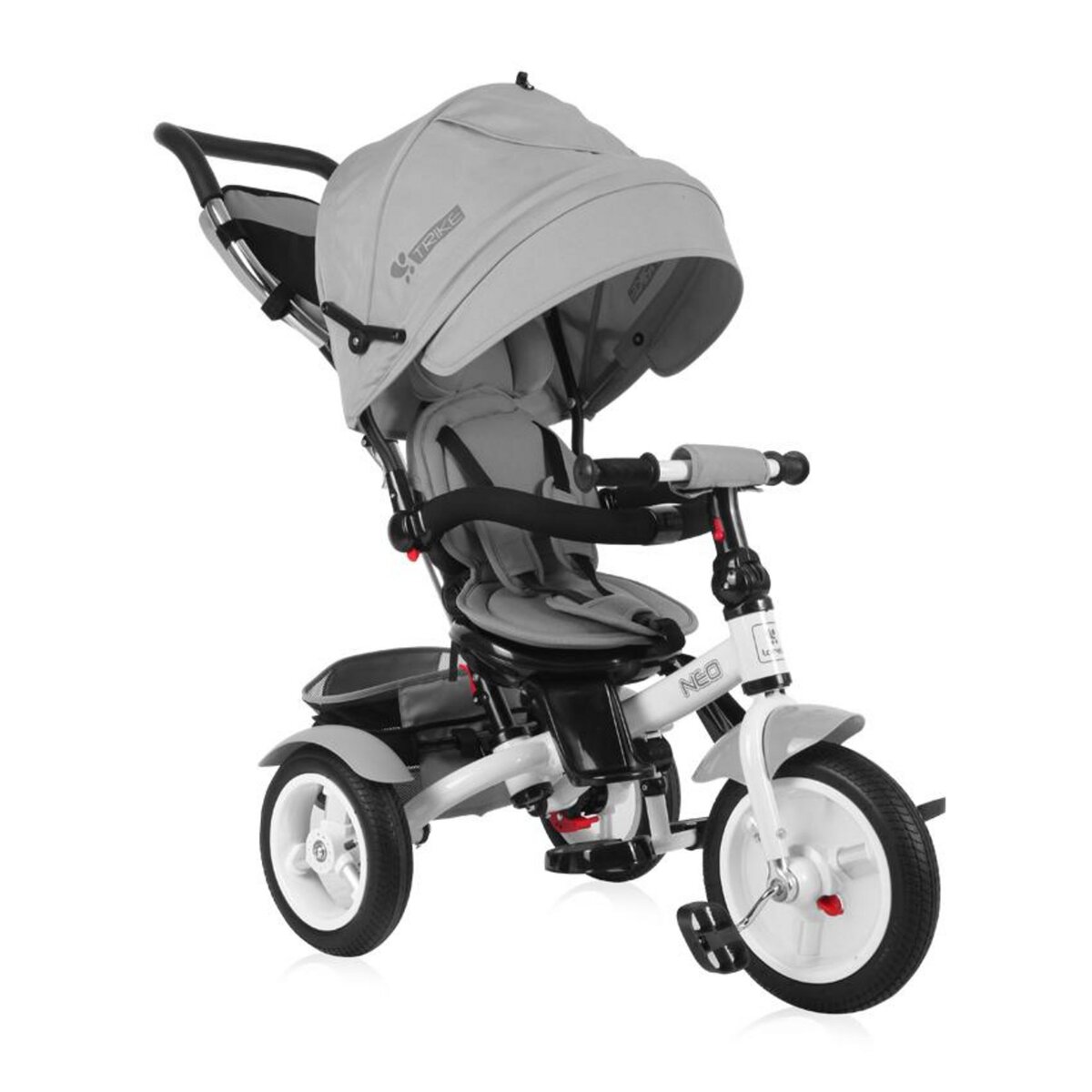 Lorelli Tricycle évolutif bébé / enfant NEO Roues gonflables Gris pas
