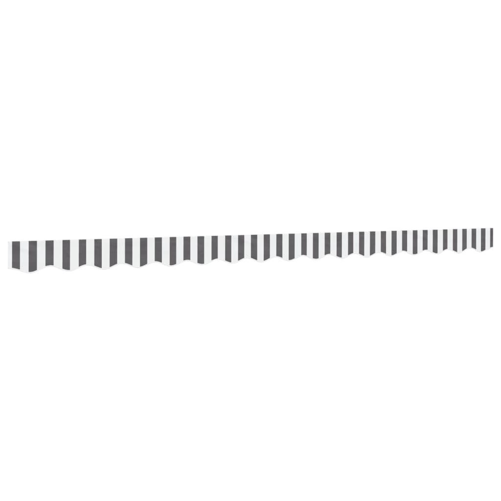 Voir la diapositive 2 : VIDAXL Tissu de remplacement de cantonniere d'auvent anthracite blanc