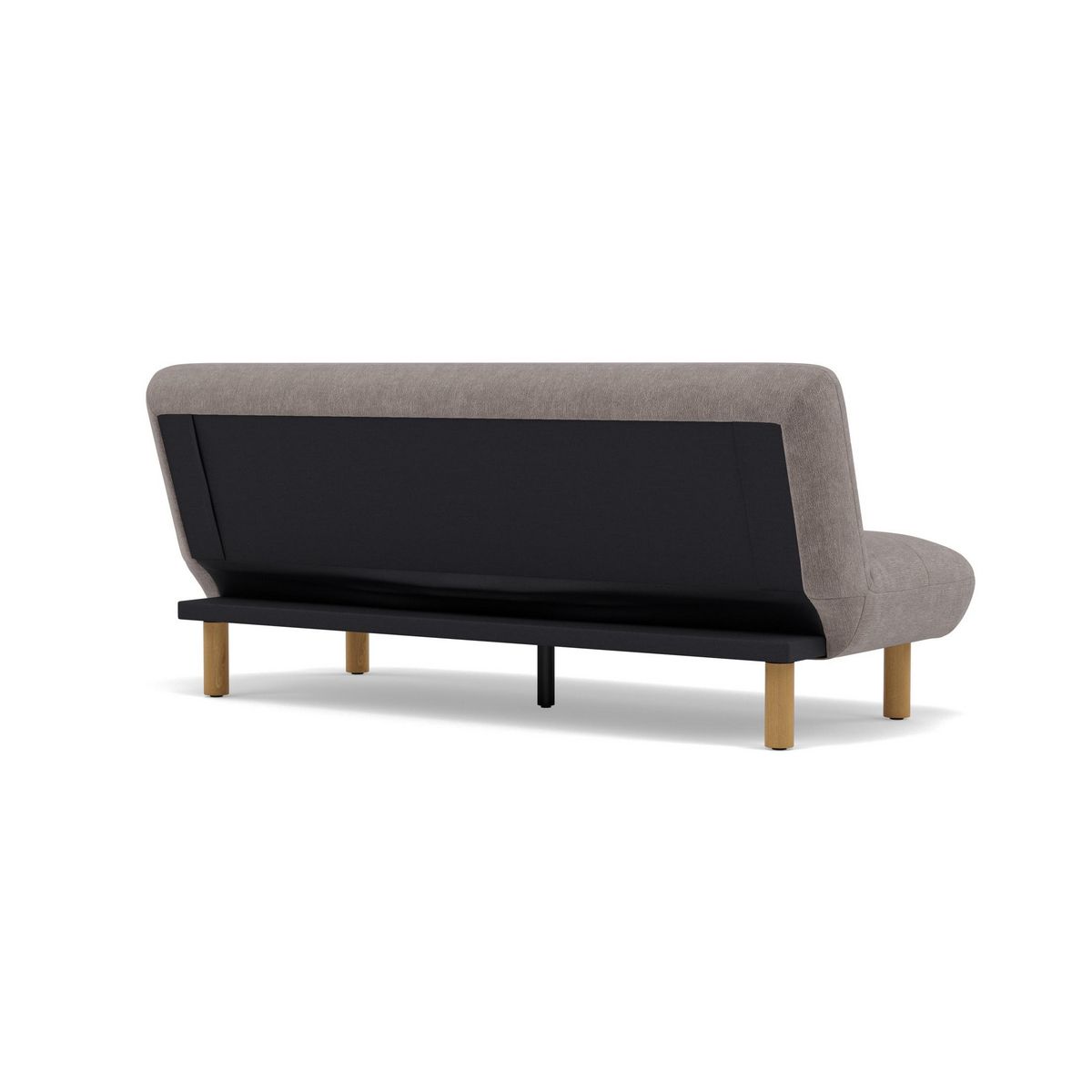 BEST MOBILIER Soan - banquette 2 places convertible clic-clac en velours texturé