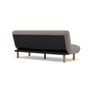 Voir la diapositive 6 : BEST MOBILIER Soan - banquette 2 places convertible clic-clac en velours texturé