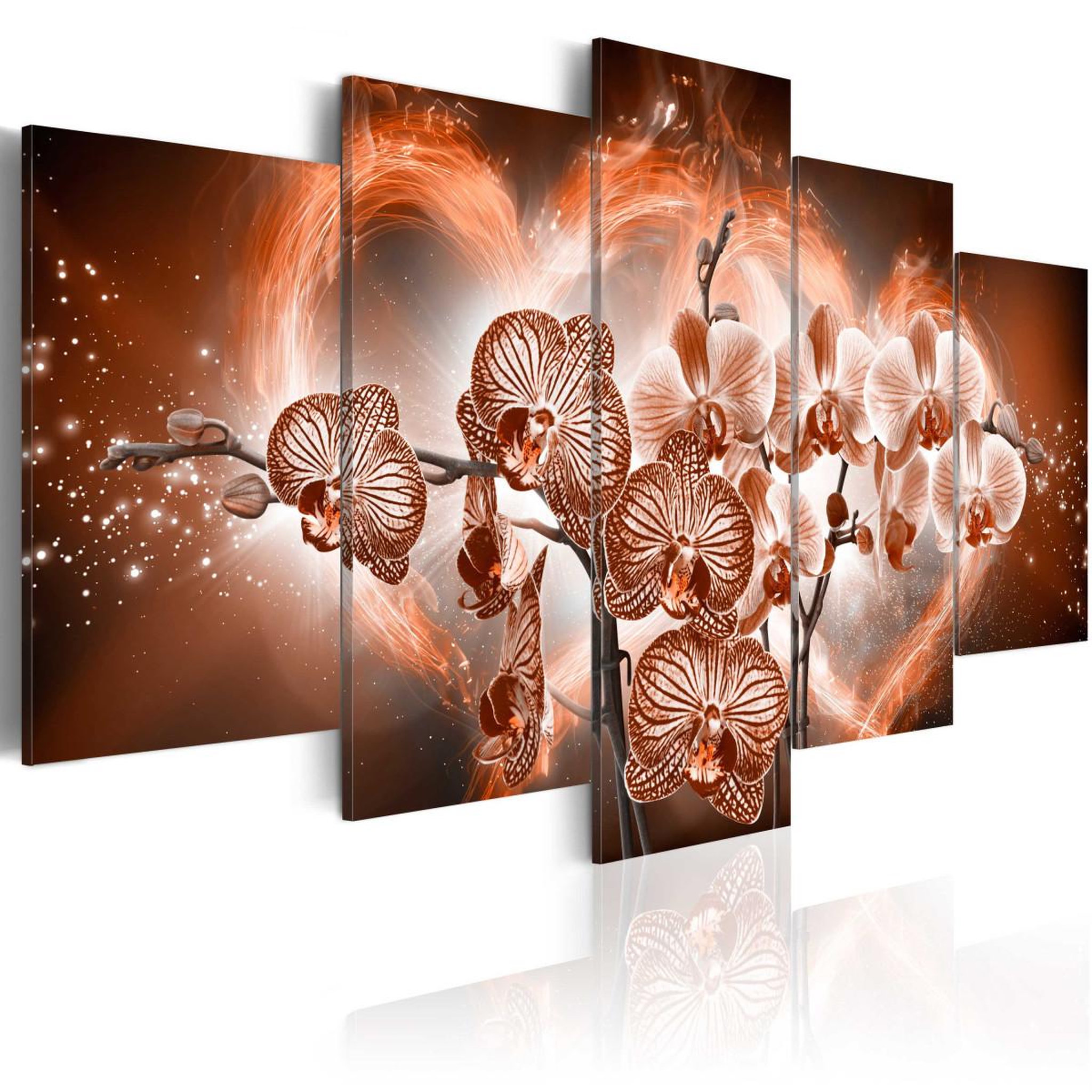 Voir la diapositive 1 : Paris Prix Tableau Imprimé  Love Orchids