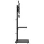 Voir la diapositive 4 : VIDAXL Meuble TV d angle 2 niveaux pour 32 65 pouces noir