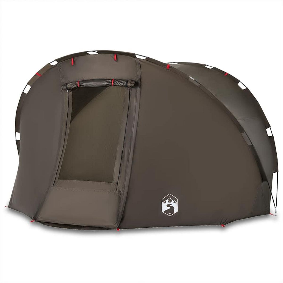 VIDAXL Tente de peche 5 personnes marron impermeable