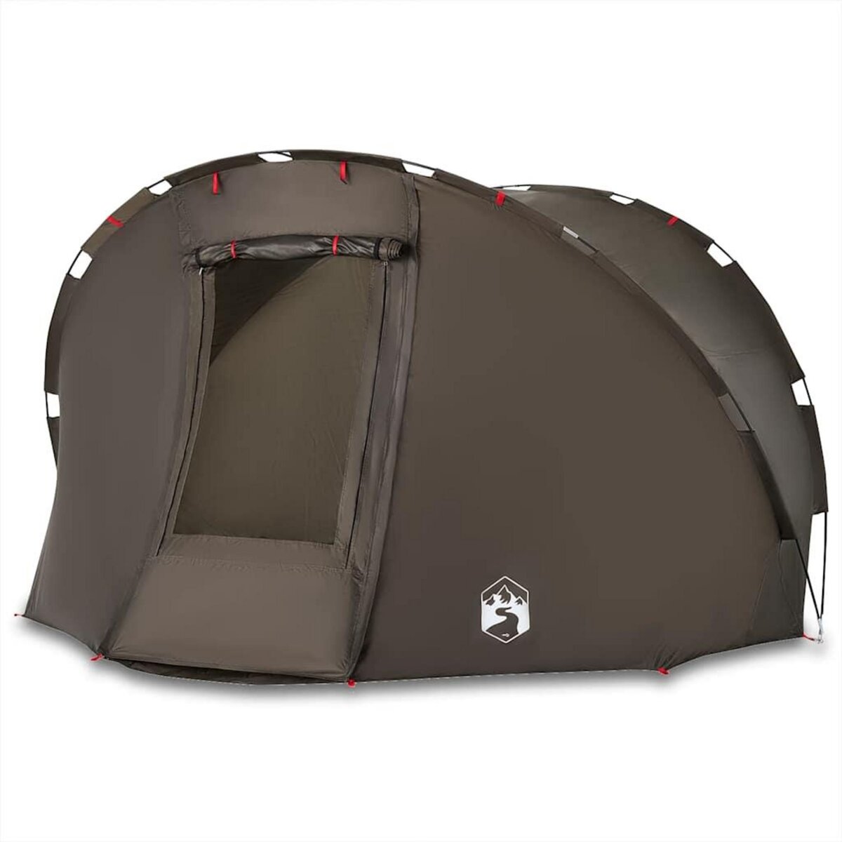 VIDAXL Tente de peche 5 personnes marron impermeable