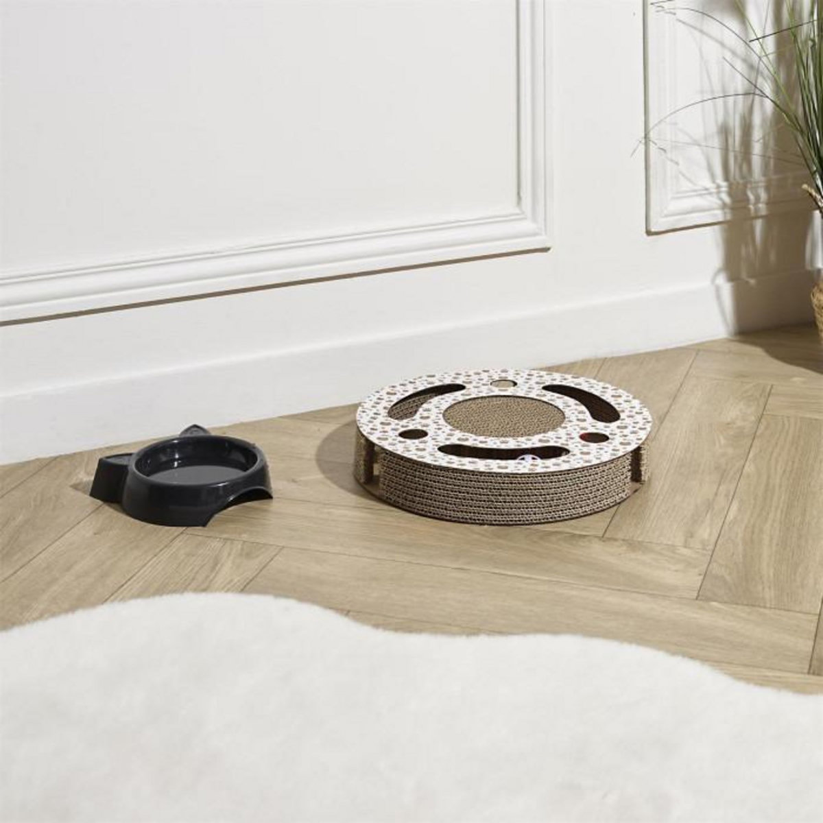 Paris Prix Griffoir Pour Chat 2 en 1  Circle  30cm Naturel