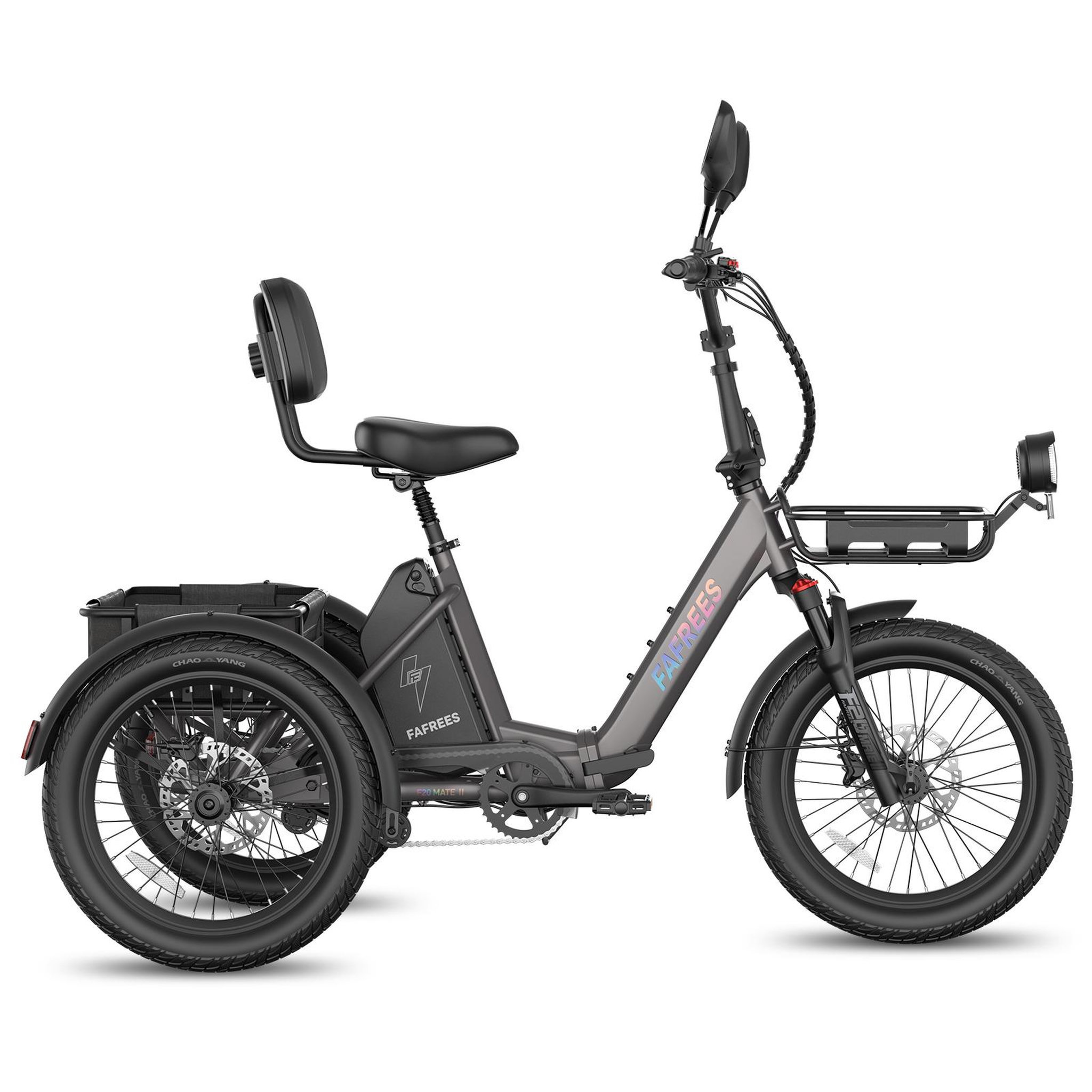 FAFREES Tricycle électrique fafrees f20 mate ii 21 ah. Coloris disponibles : Vert, Bleu, Gris, Noir