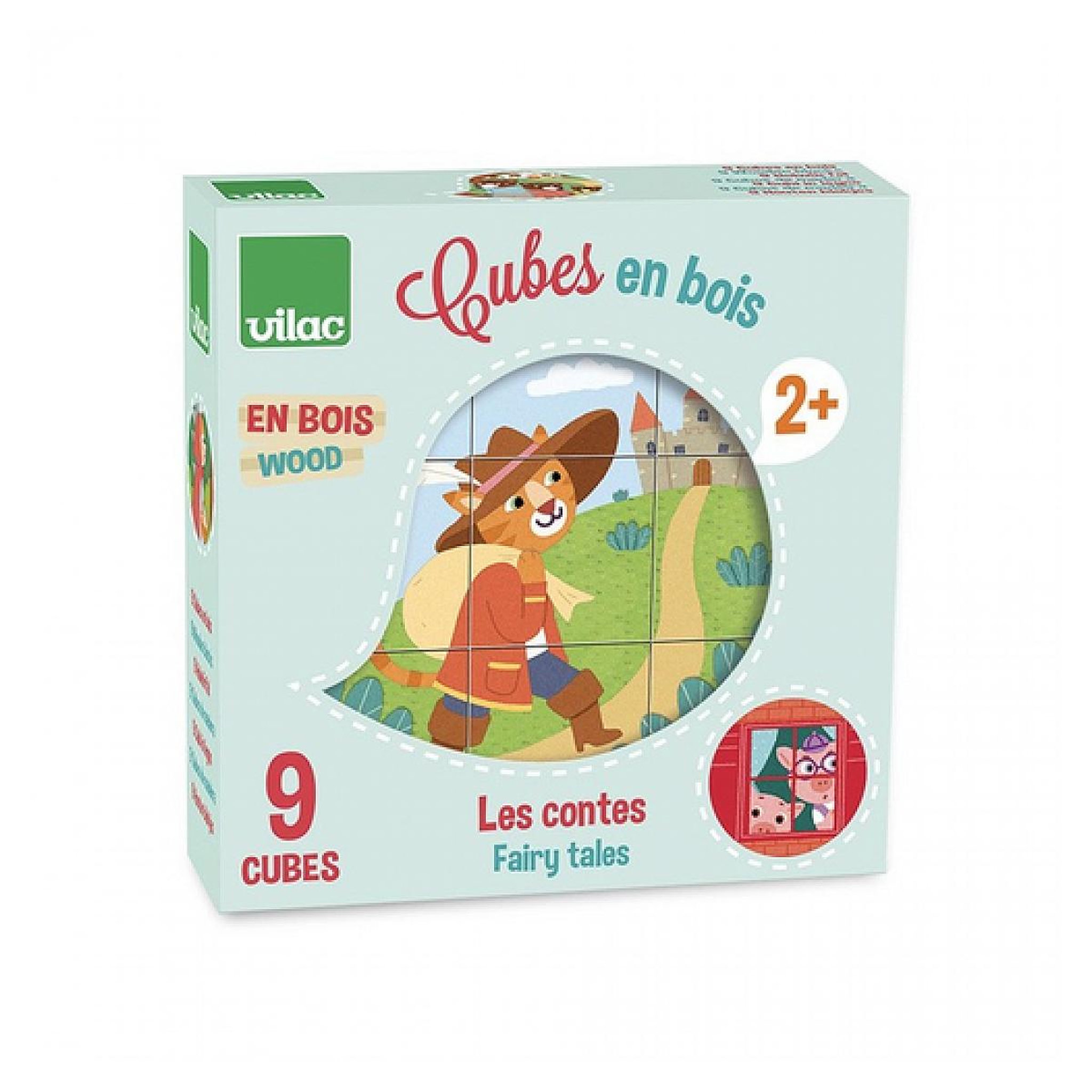 Voir la diapositive 3 : Vilac Cubes en bois les contes