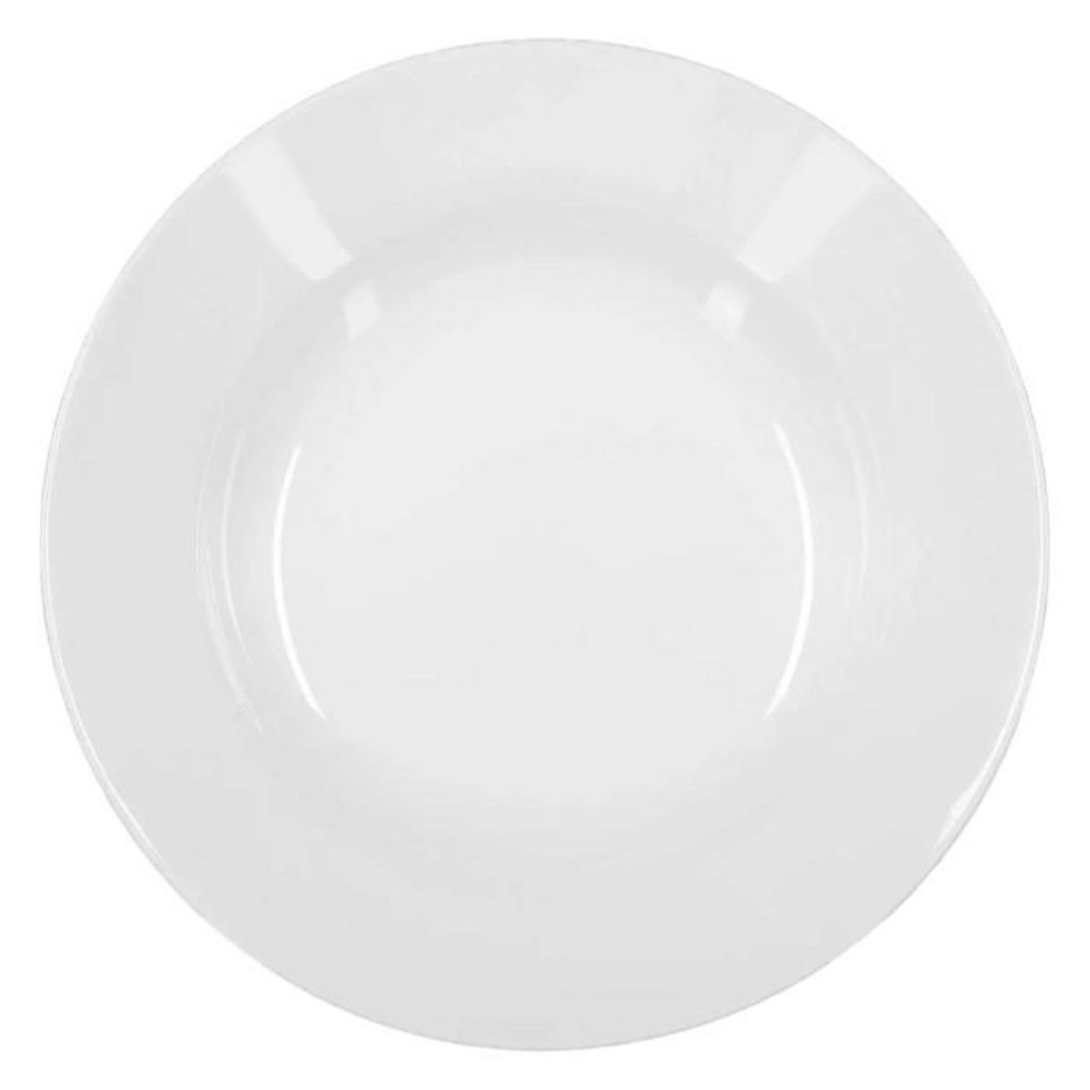 SECRET DE GOURMET Lot de 6 Assiettes Creuses  Ronde  20cm Blanc