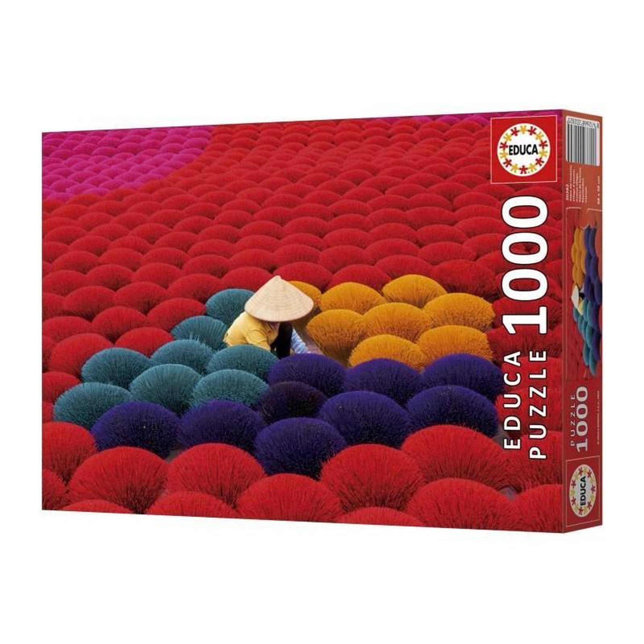 Voir la diapositive 3 : EDUCA Puzzle 1000 pièces – Village d’Encens, Vietnam – Paysage nature – Educa – Intérieur – Adulte mixte
