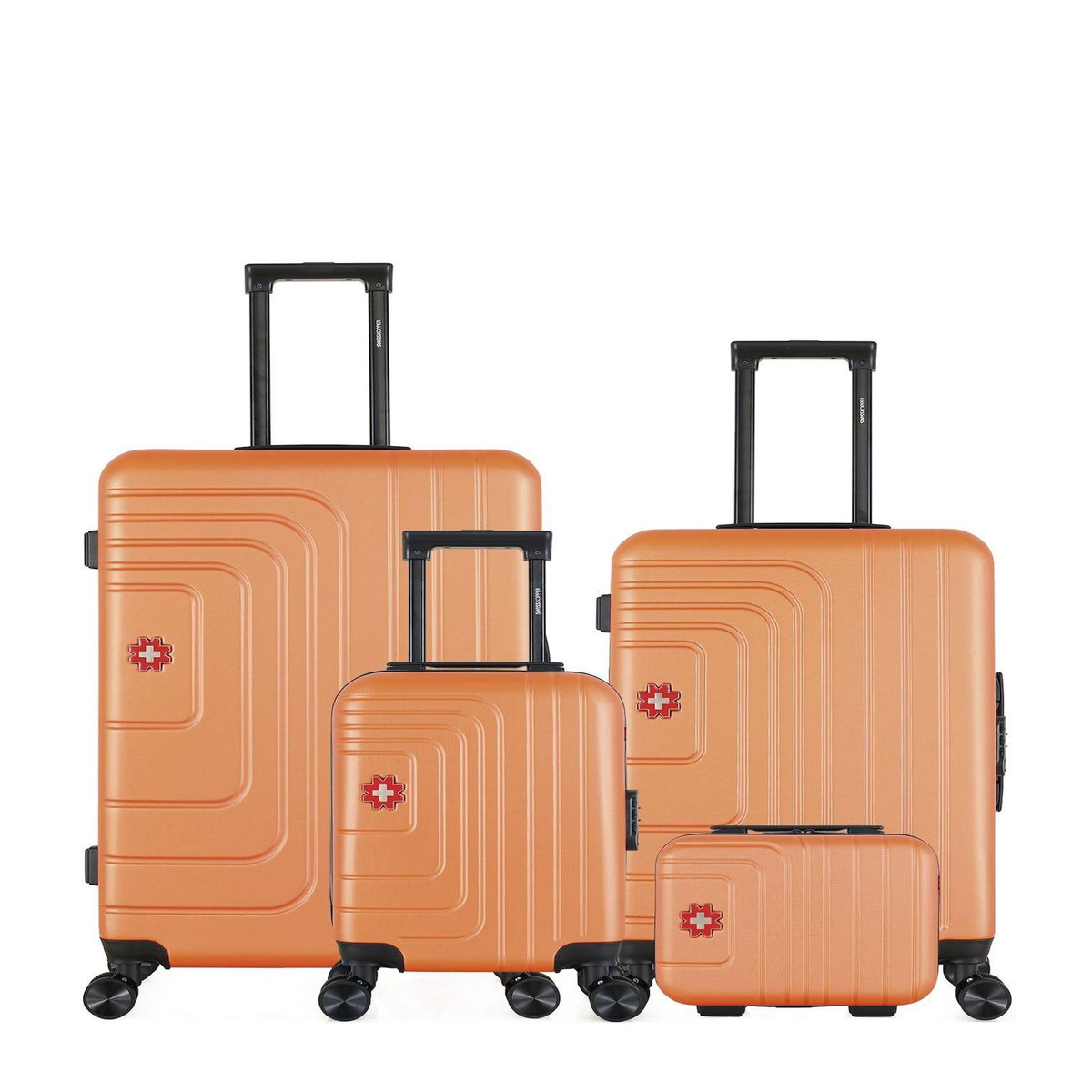 SWISS KOPPER SWISS KOPPER - Lot de 4 - Valises grand format, weekend, cabine XXS et vanity RUTI