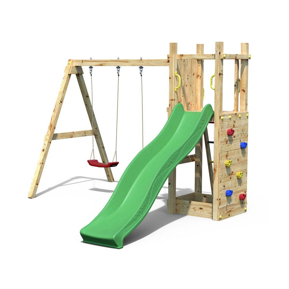 Fungoo Aire de jeux Funny 3 avec balançoire double - Fungoo