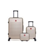SWISS KOPPER SWISS KOPPER - LOT DE 3 - Valises grand format, cabine XXS et vanity WIL. Coloris disponibles : Beige, Noir, Gris, Rose, Bleu, Rouge