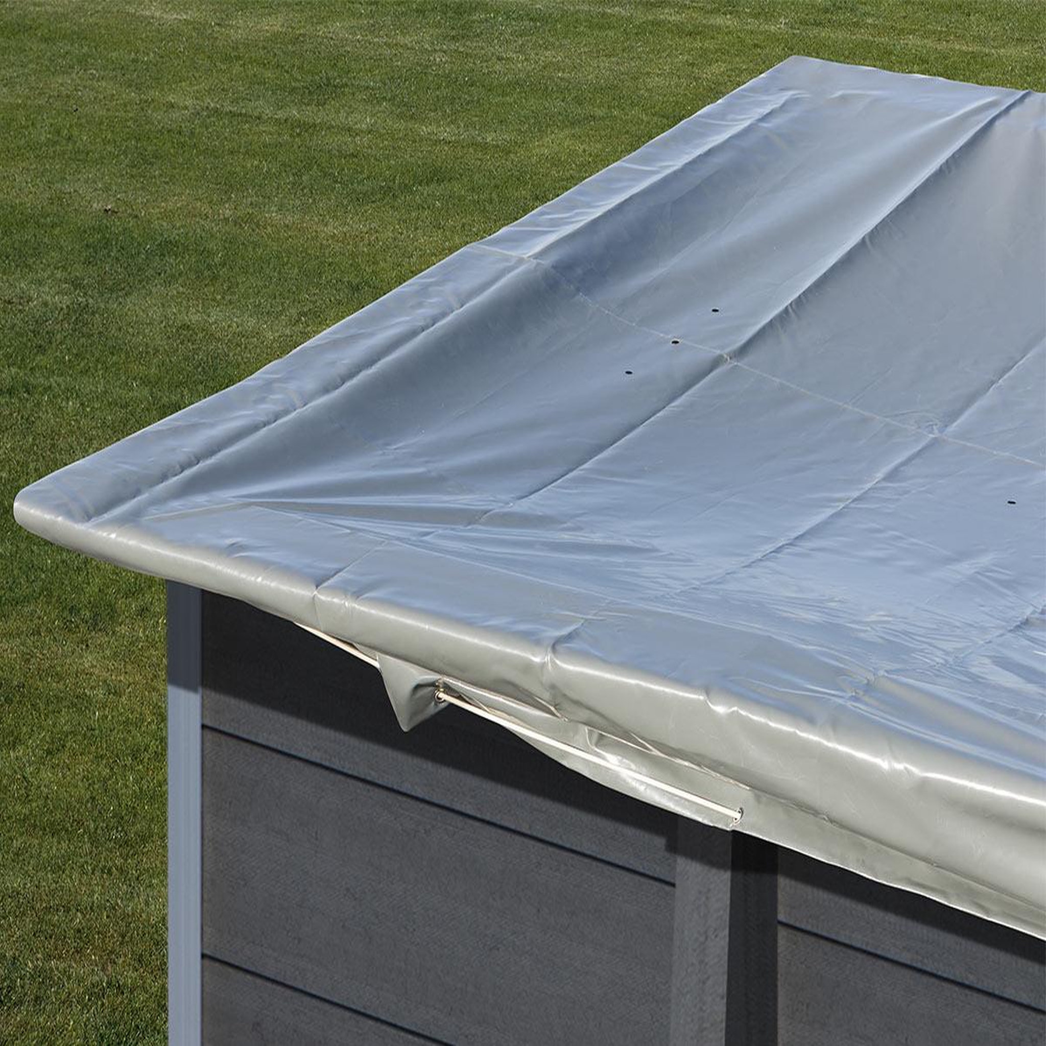 GRE Bâche d'hivernage 580 g/m² pour piscine composite carrée 3,26 x 3,26 m - gré