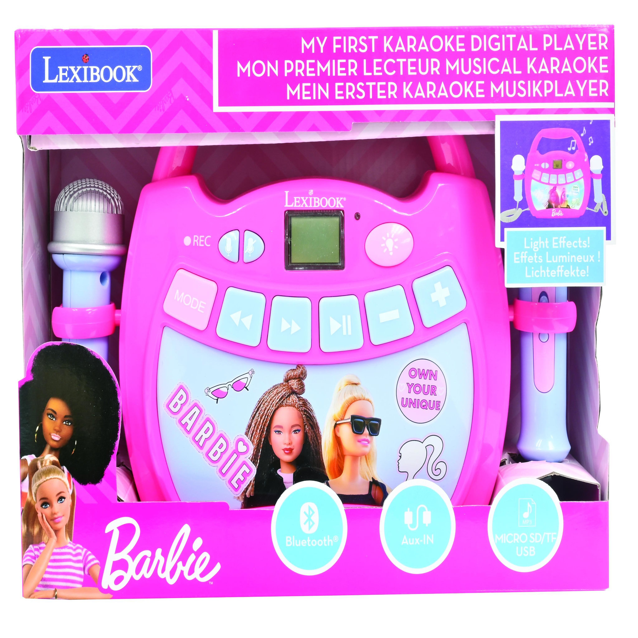 Voir la diapositive 5 : Lexibook Enceinte Bluetooth Barbie avec micros