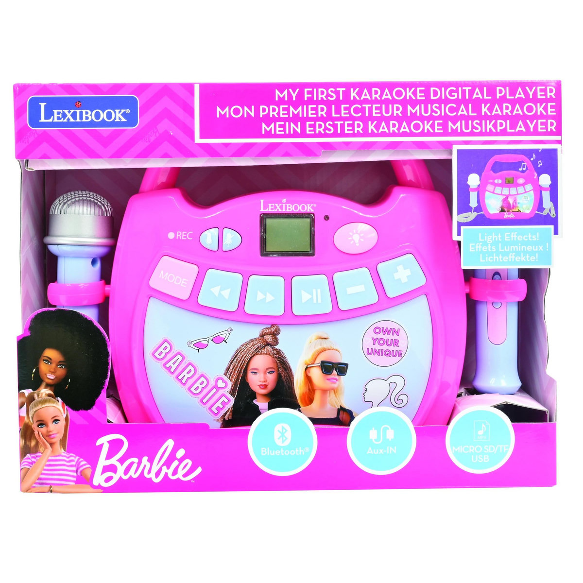 Lexibook Enceinte Bluetooth Barbie avec micros
