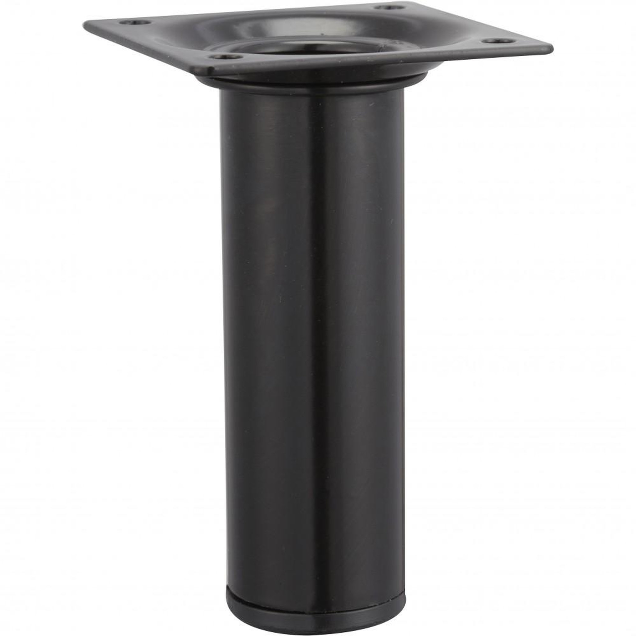 CENTRALE BRICO Pied de meuble cylindrique fixe acier époxy noir, 10 cm