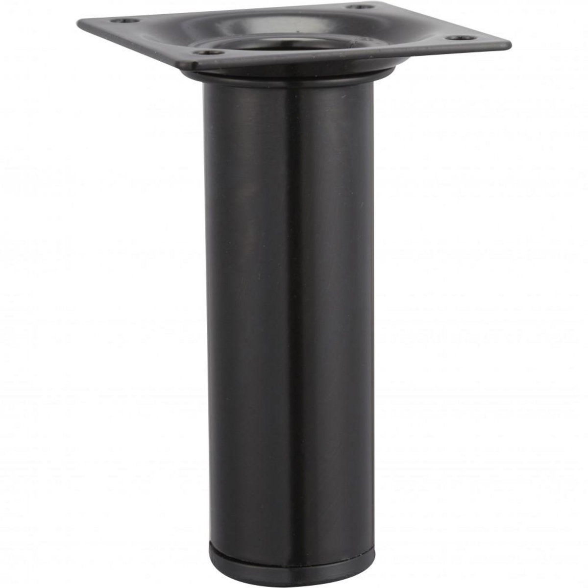 CENTRALE BRICO Pied de meuble cylindrique fixe acier époxy noir, 10 cm