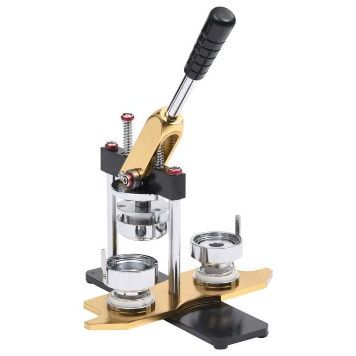 VIDAXL Machine à badges avec cutter circulaire poinçon rotatif 58 mm