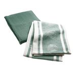 Paris Prix Lot de 2 Torchons de Cuisine  Ardenia  50x70cm Sauge