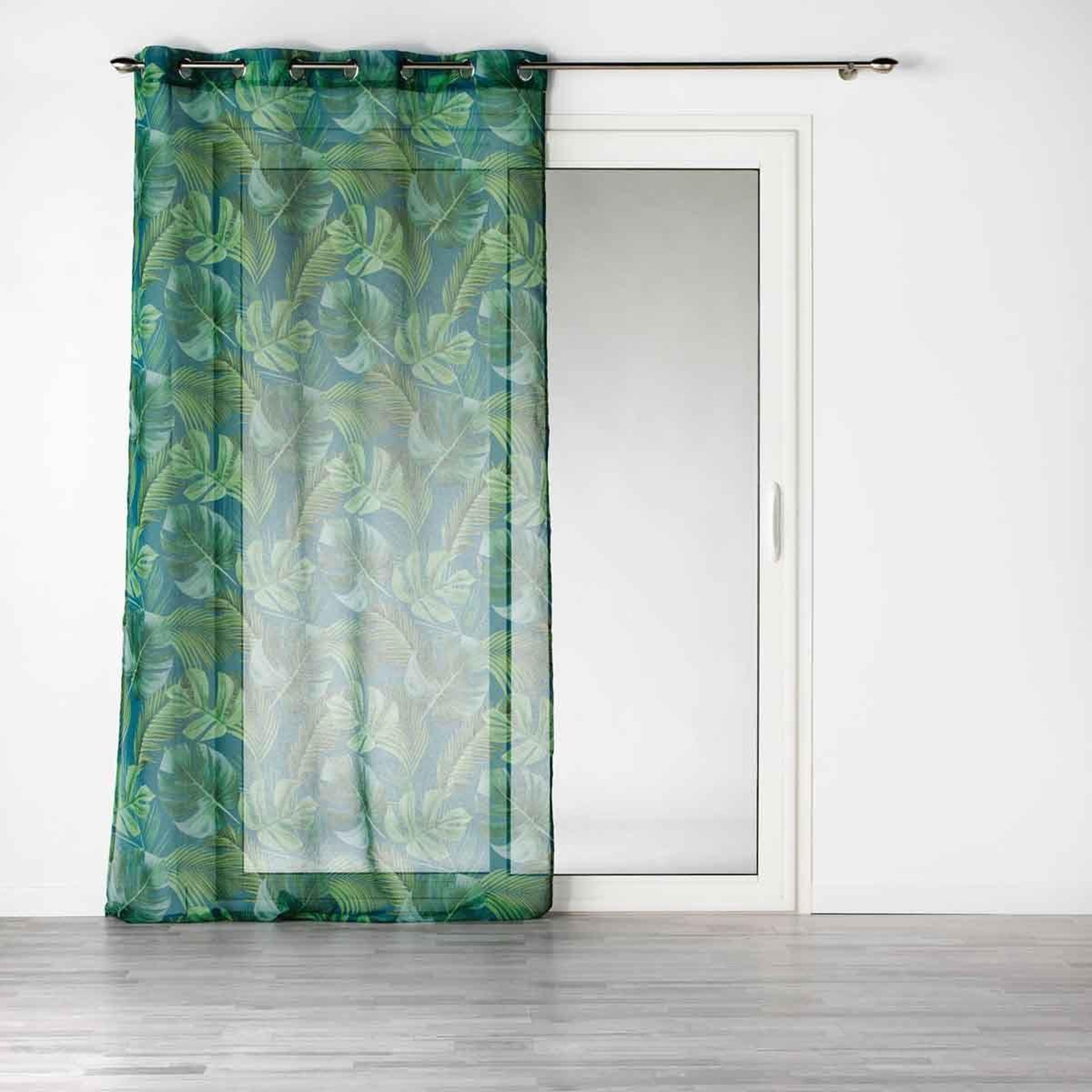 Douceur d'Intérieur Rideau voilage  rio de janeiro  140x240cm bleu