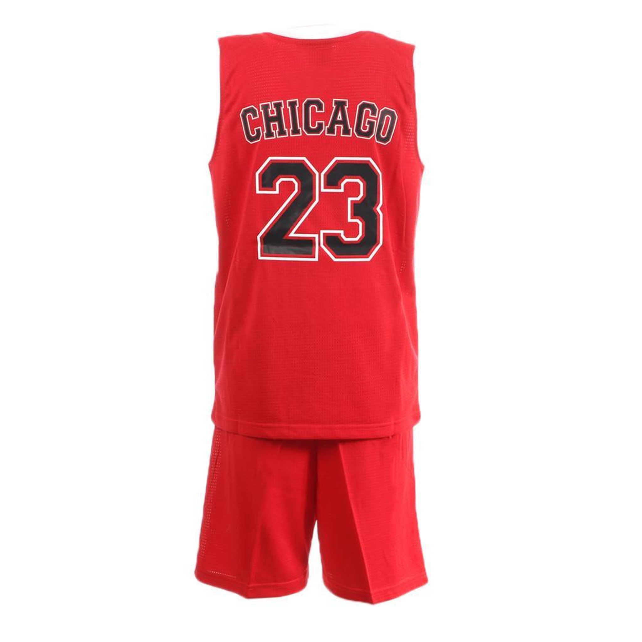 Voir la diapositive 2 : SPORTZONE Chicago Ensemble de basket Rouge/Noir Enfant Sport Zone