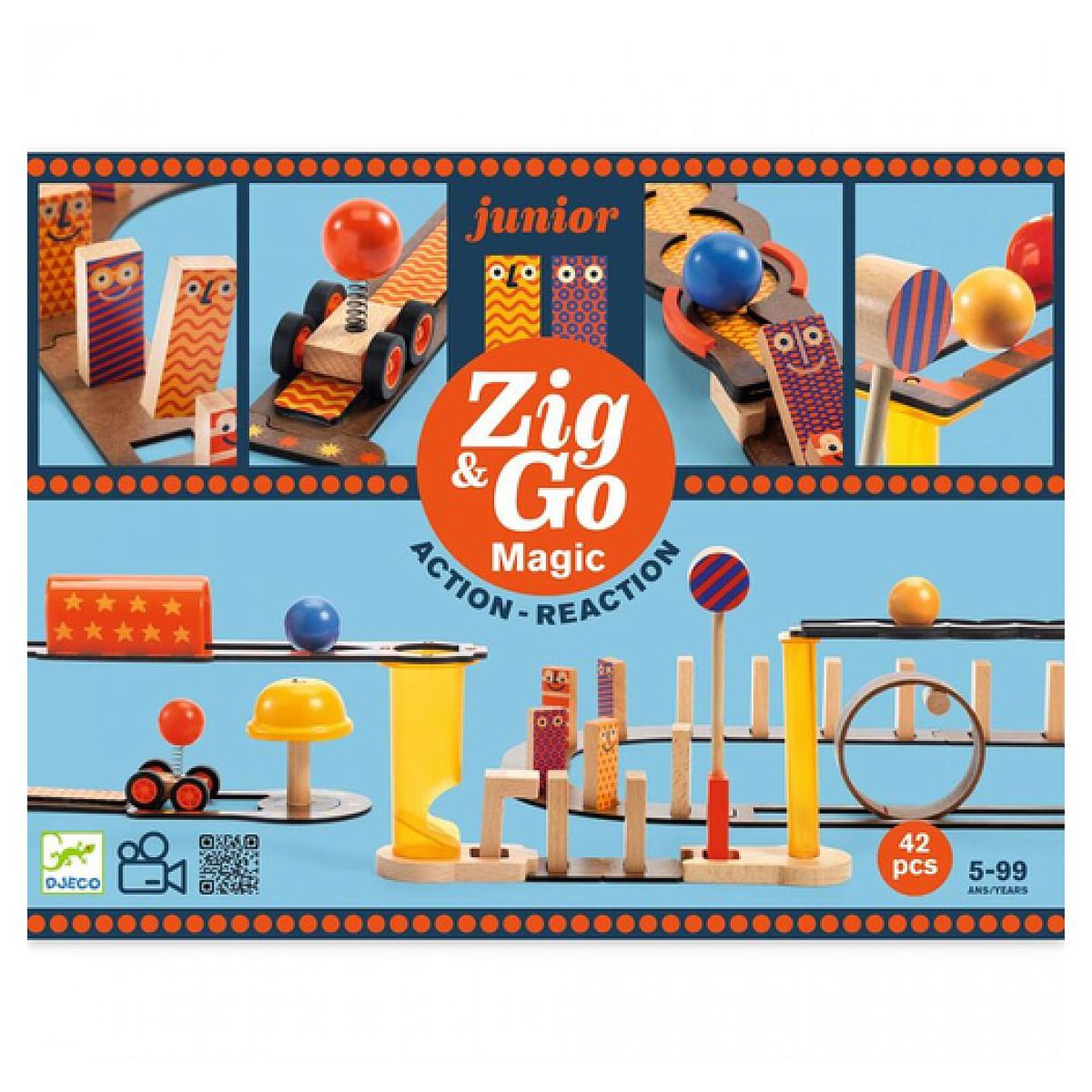 Djeco Zig  and  Go Junior 43pc Magic Set